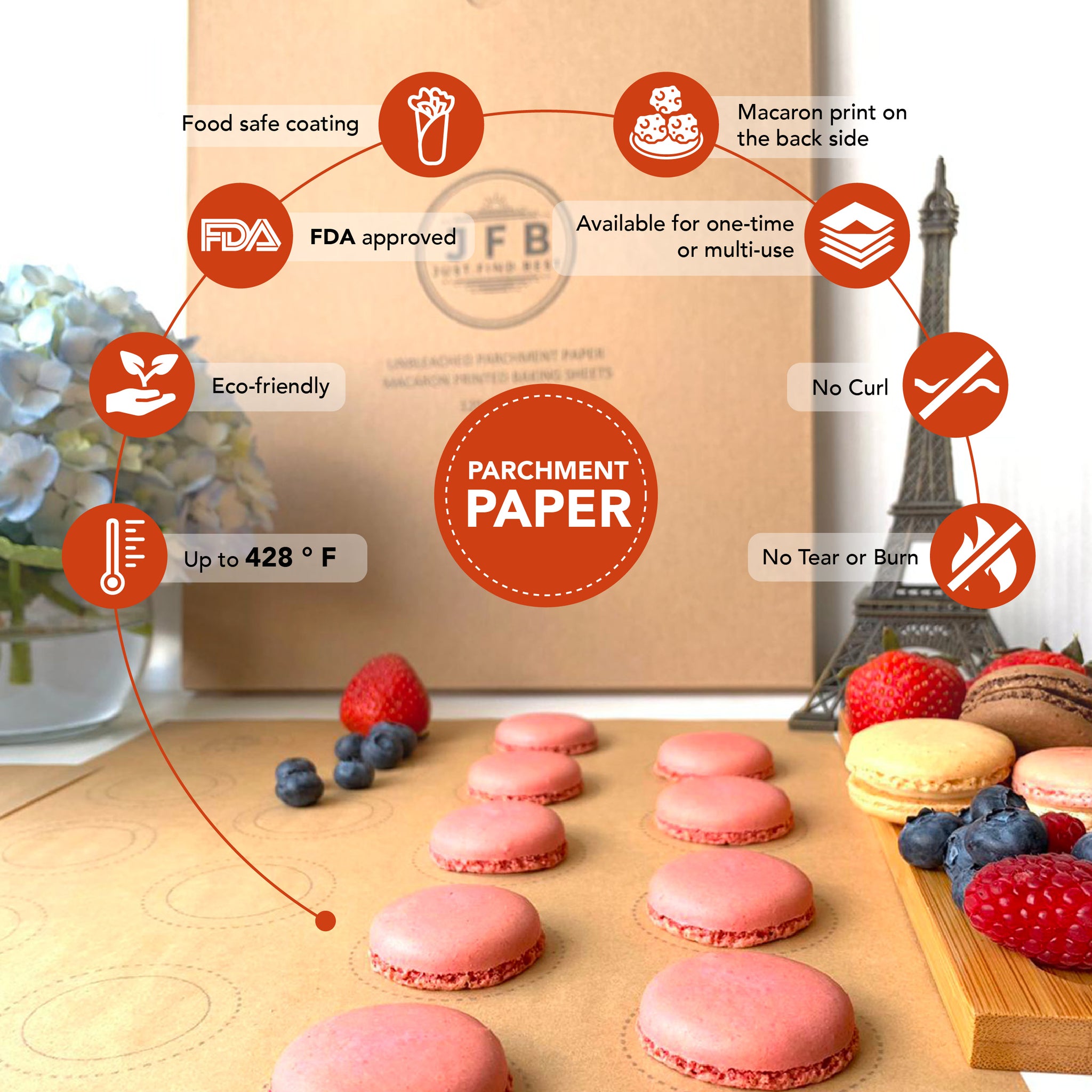 Macaron Baking Sheet - Parchment Paper | Just.Find.Best